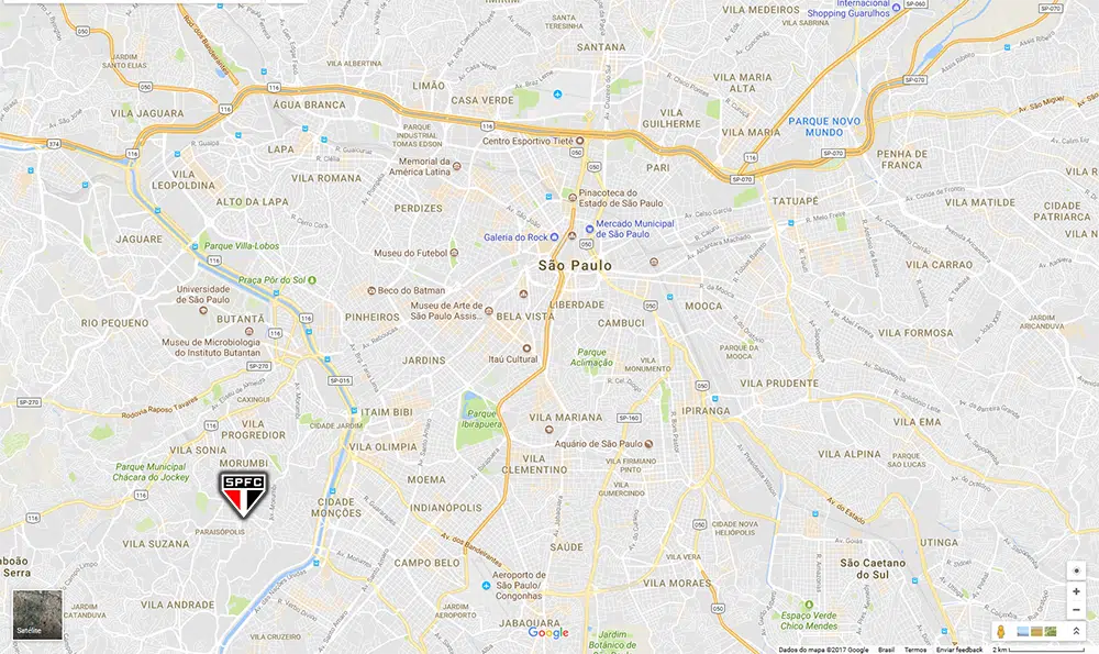 Mapa Cidade | Arquibancada Tricolor
