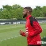 Júnior Tavares treinando no Rennes