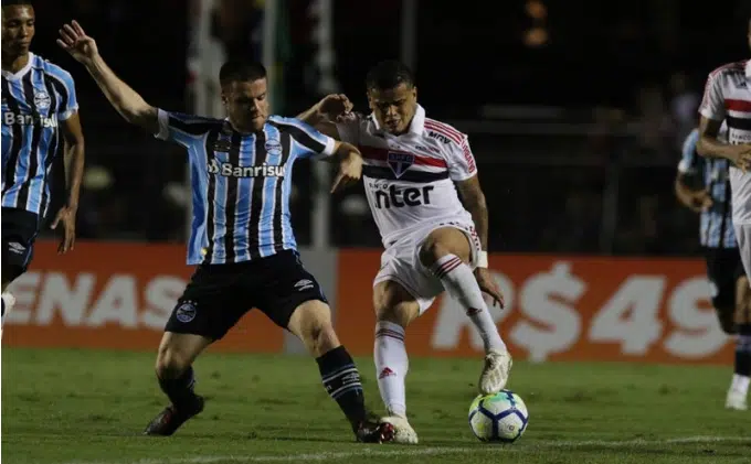 São Paulo e Grêmio empataram no Morumbi em 2018