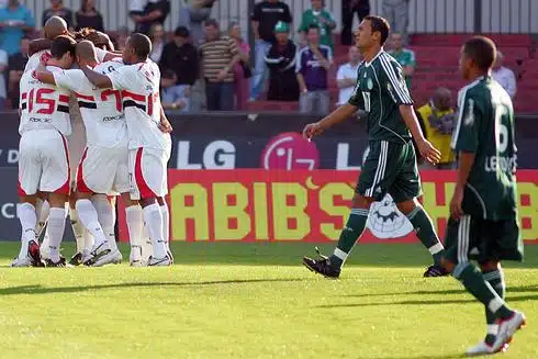 São Paulo vence o Palmeiras em 2008