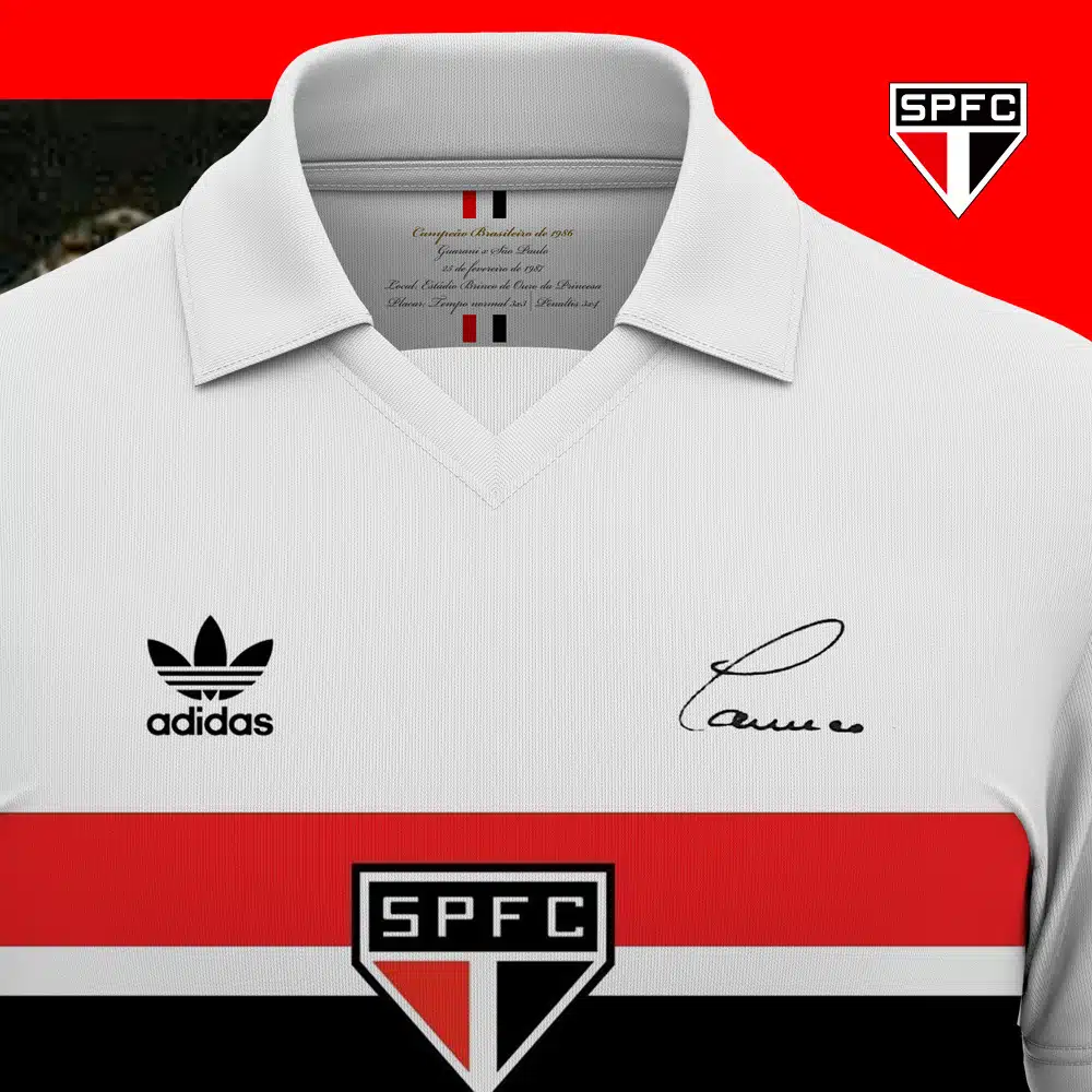 Reestilização da camisa do SPFC de 1986