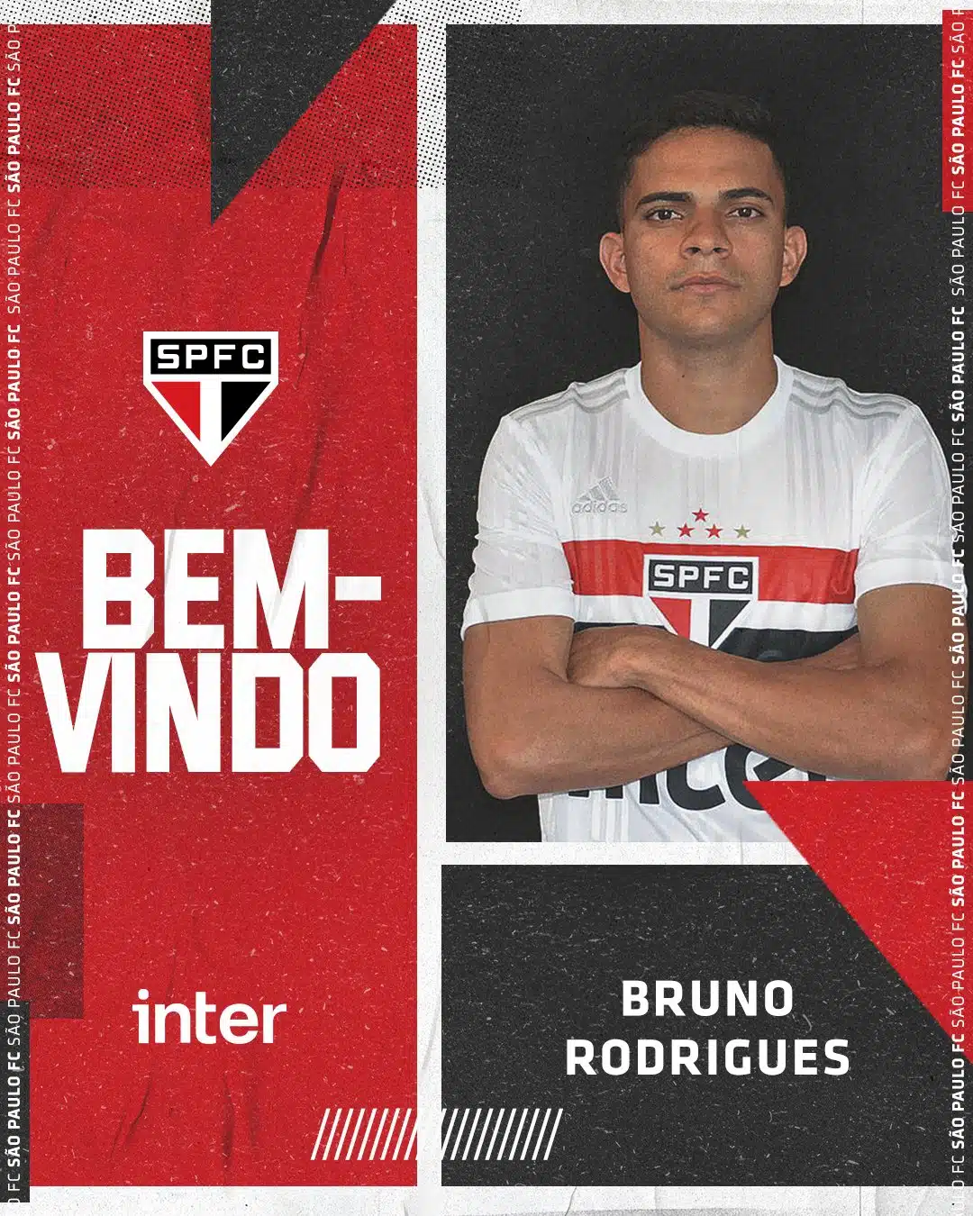 Bruno Rodrigues é o novo reforço do São Paulo