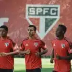 São Paulo estreou novo uniforme de treino