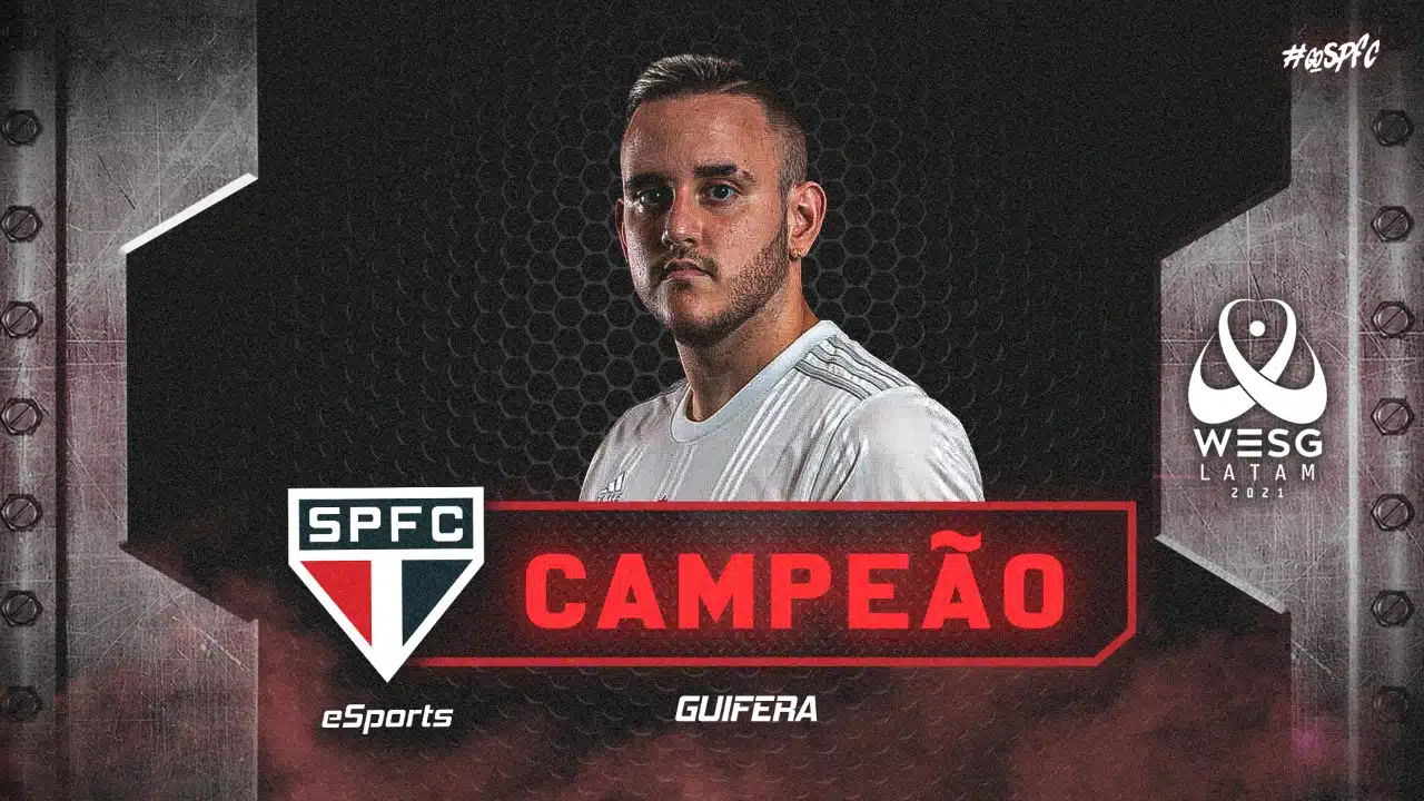 O GuiFera, jogador do São Paulo, foi campeão da World Electronic Sports