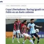 Veja a repercussão de Racing x SPFC nos jornais argentinos
