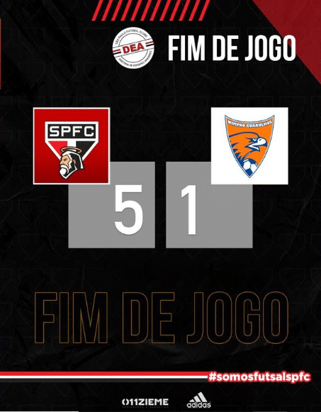 Veja os gols da vitória do São Paulo no futsal