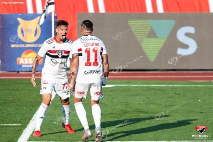 Com gols de Rigoni e Luciano, São Paulo vence o Atlético-GO no Morumbi