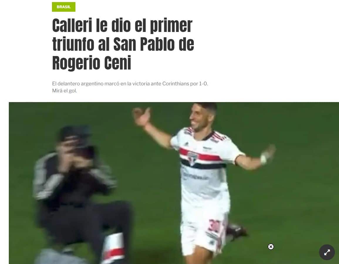 Confira a repercussão internacional da vitória do São Paulo sobre o Corinthians