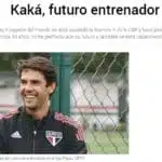 Presença de Kaká no treino do São Paulo repercute na mídia internacional