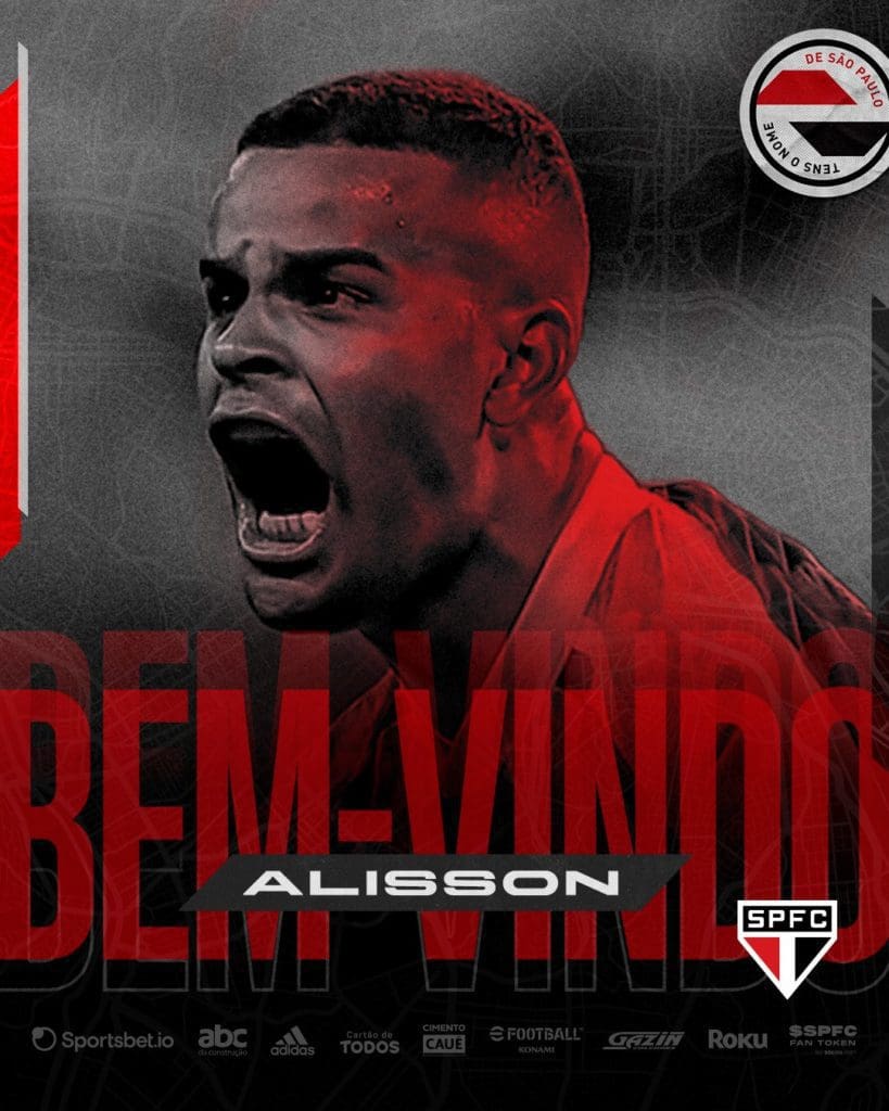 São Paulo anuncia Alisson com contrato até o final de 2024