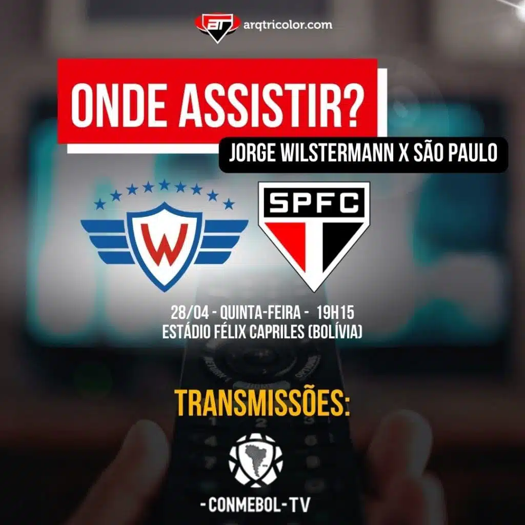 Onde assistir Jorge Wilstermann x São Paulo | Sul-Americana 2022