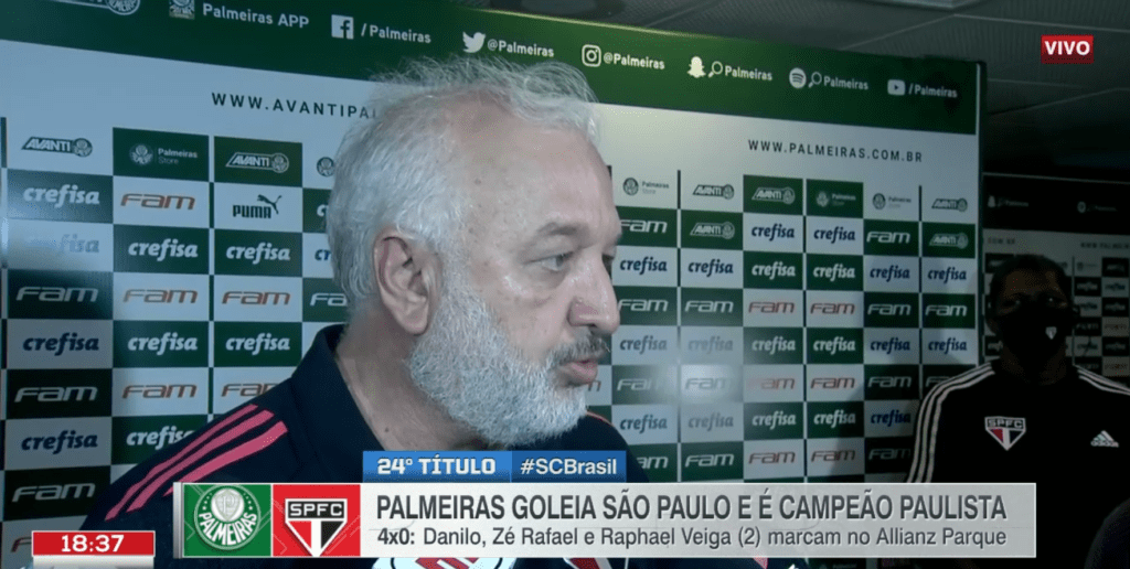 Carlos Belmonte reafirma confiança em Rogério Ceni e defende atletas após vice no Estadual