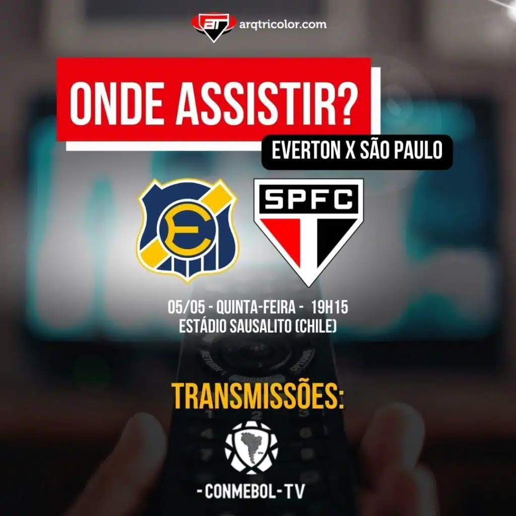 Onde assistir Everton x São Paulo | Sul-Americana 2022