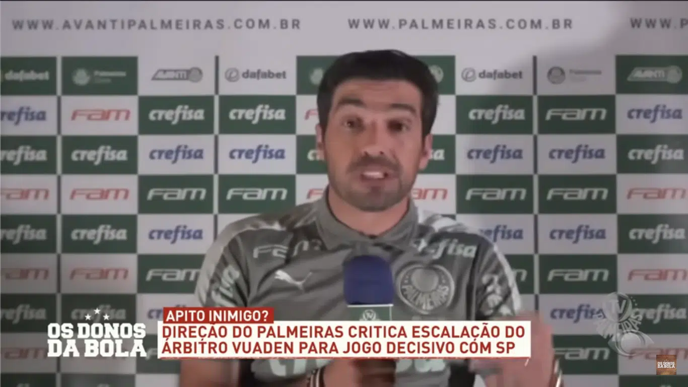 Palmeiras reclama da escolha da arbitragem contra o São Paulo