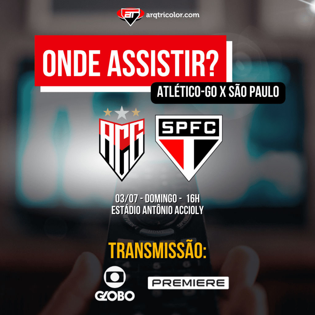 Onde assistir Atlético-GO x São Paulo | Brasileirão 2022