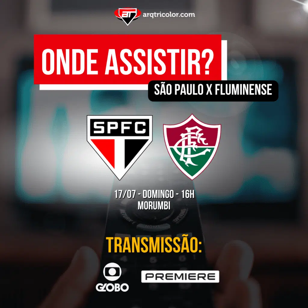Onde assistir São Paulo x Fluminense | Brasileirão 2022