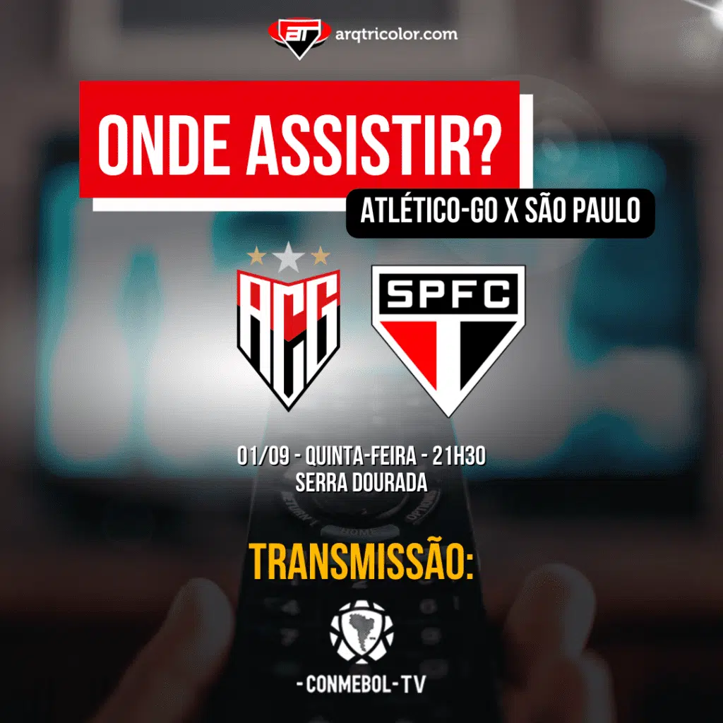 Onde assistir Atlético-GO x São Paulo | Sul-Americana 2022