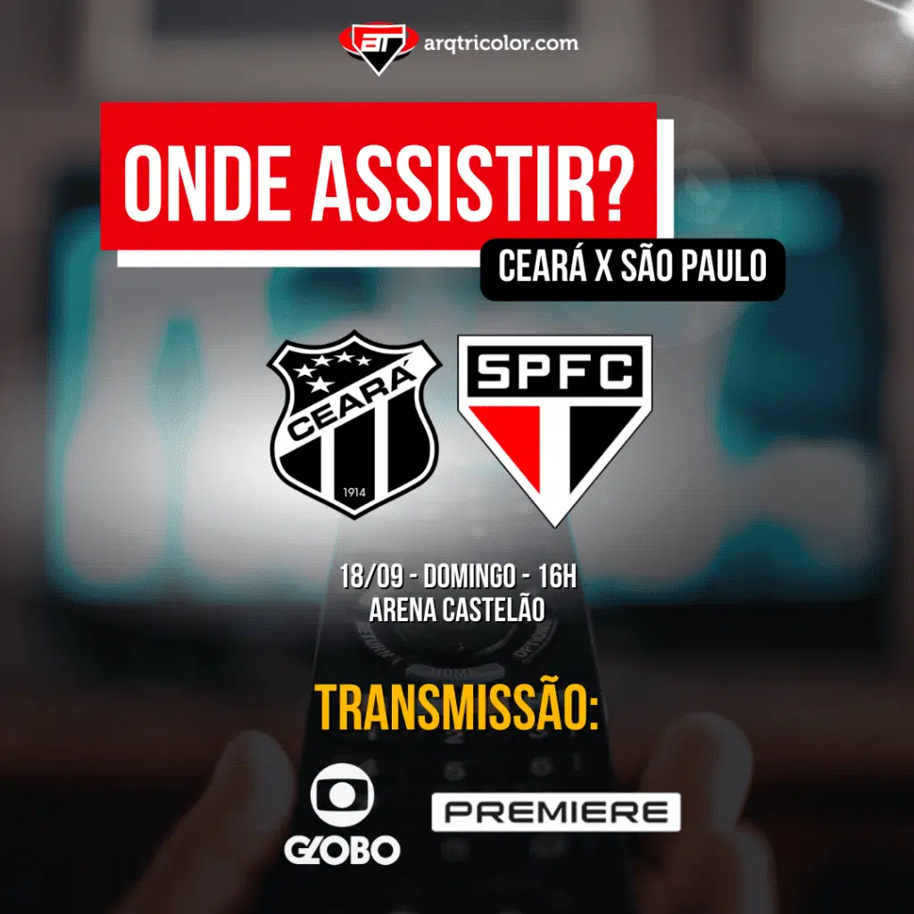 Onde assistir Ceará x São Paulo | Brasileirão 2022