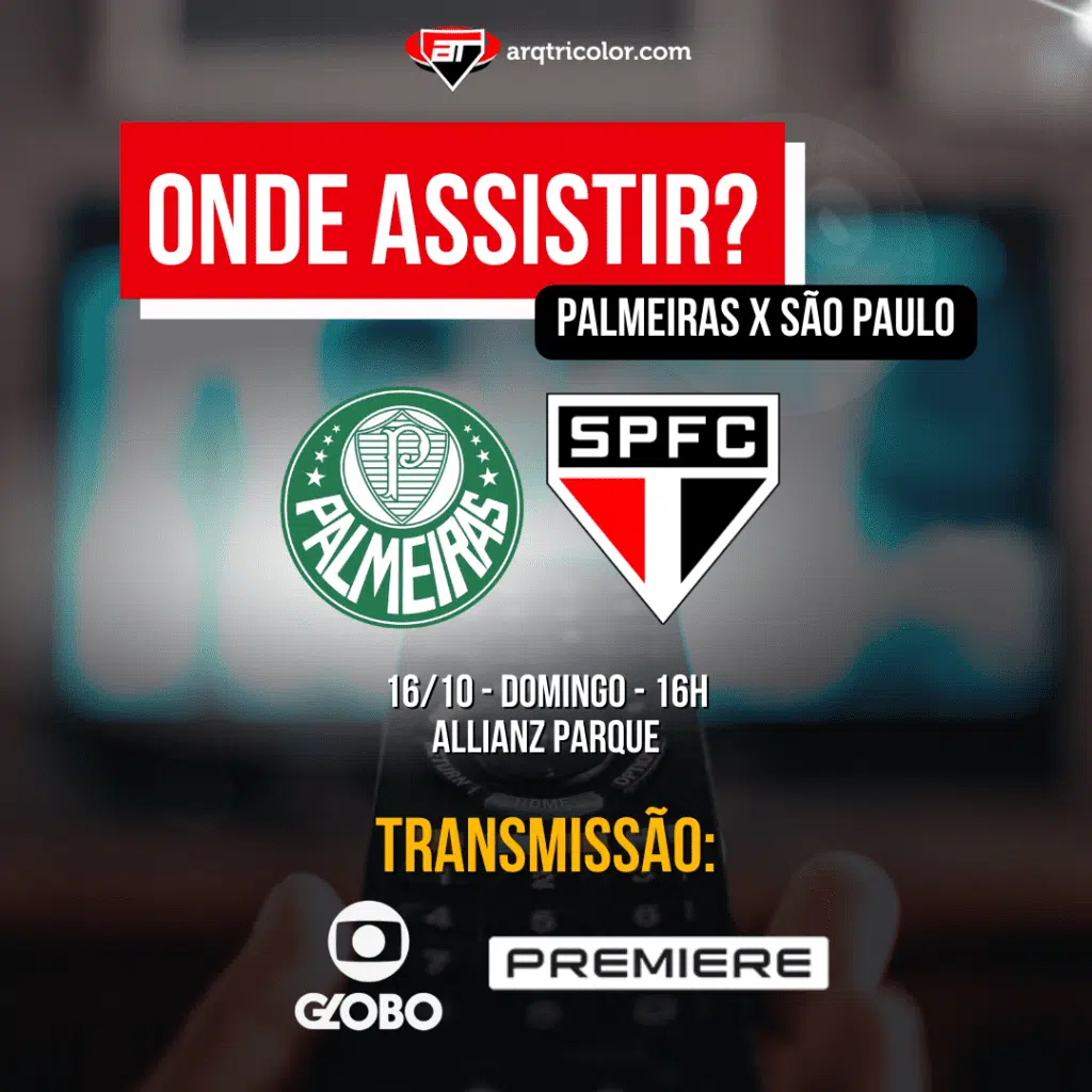 Onde assistir Palmeiras x São Paulo | Brasileirão 2022