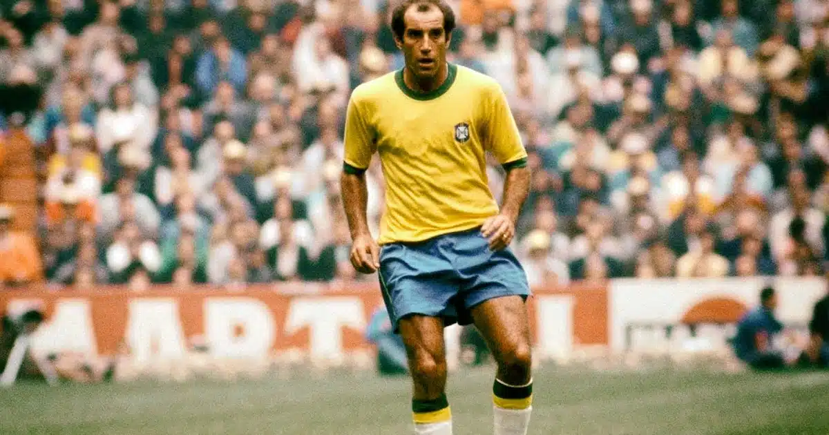 Gérson do São Paulo durante a Copa do Mundo de 1970