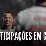 Quais são os seis jogadores com mais participações em gols pelo São Paulo no Brasileirão 2022