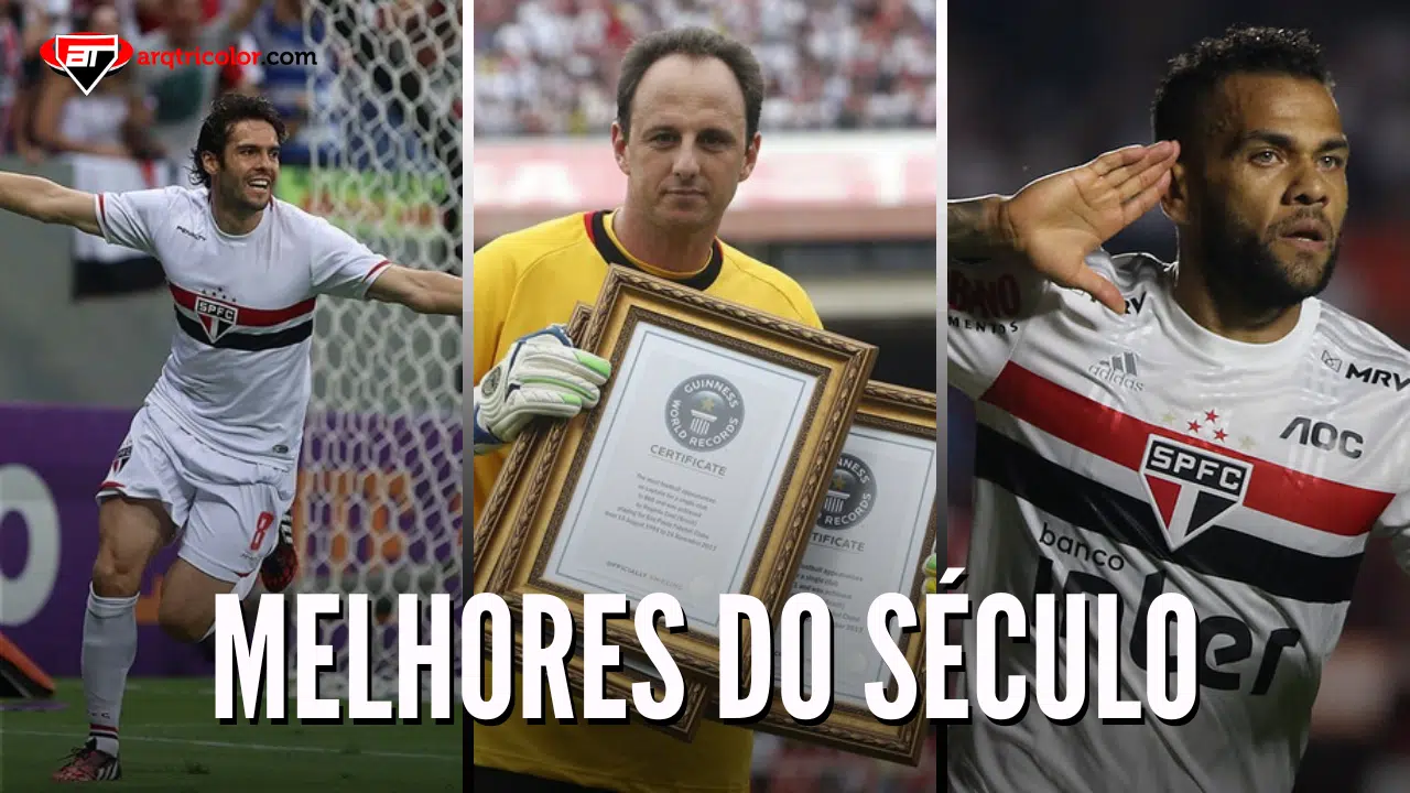 Oito ex-jogadores do SPFC aparecem em lista com os 21 melhores brasileiros do século; confira