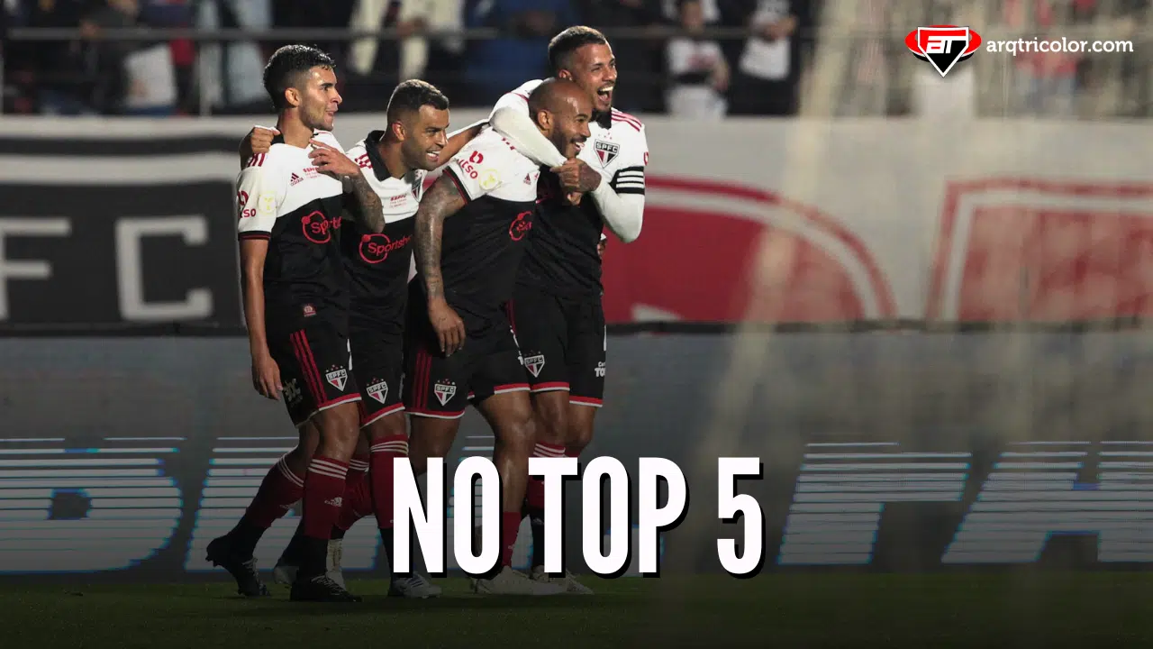 São Paulo fica no top 5 no Ranking Nacional de Clubes da CBF; confira a lista