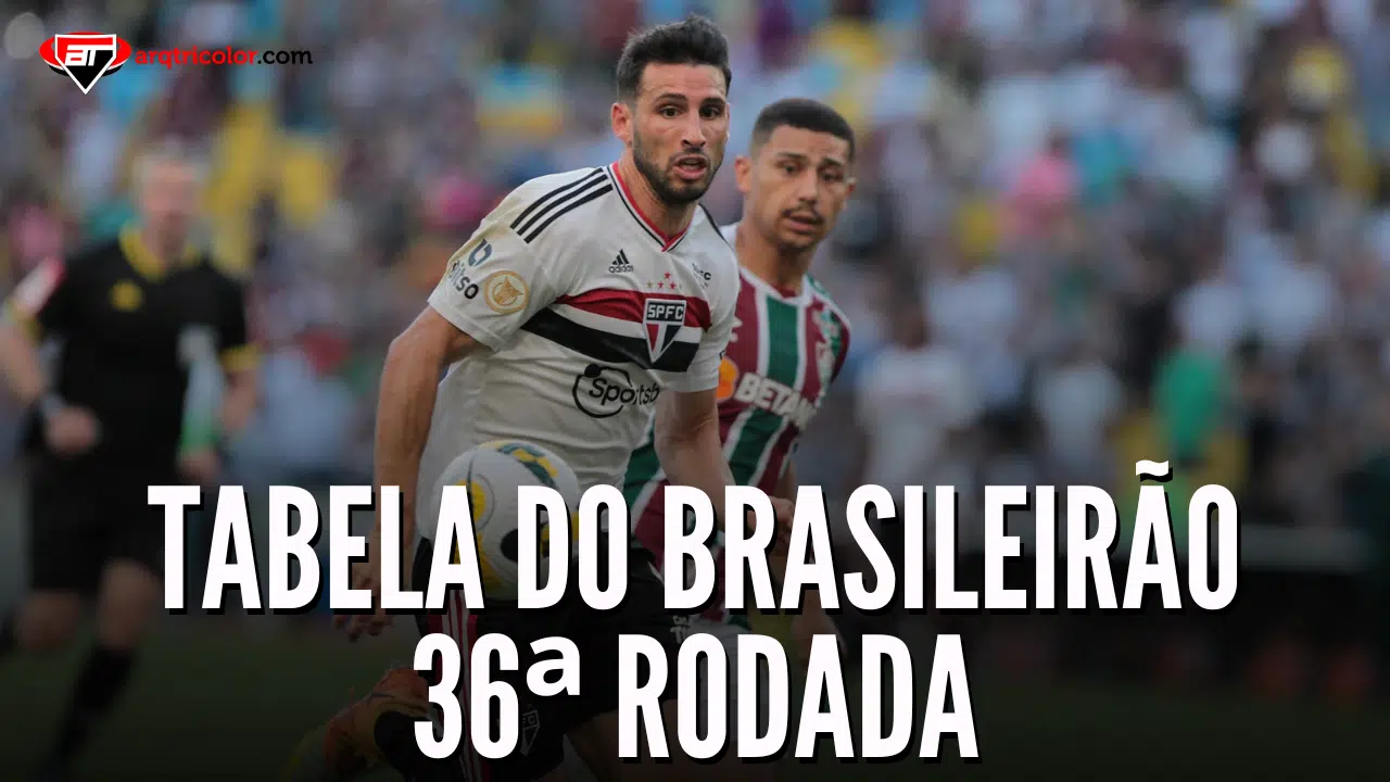 Confira como ficou a tabela do Brasileirão 2022 após o término da 36ª rodada