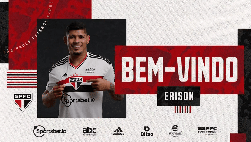 São Paulo anuncia a contratação de Erison