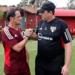 Elenco principal do São Paulo faz atividades com jogadores do Sub-20 em Cotia; veja fotos