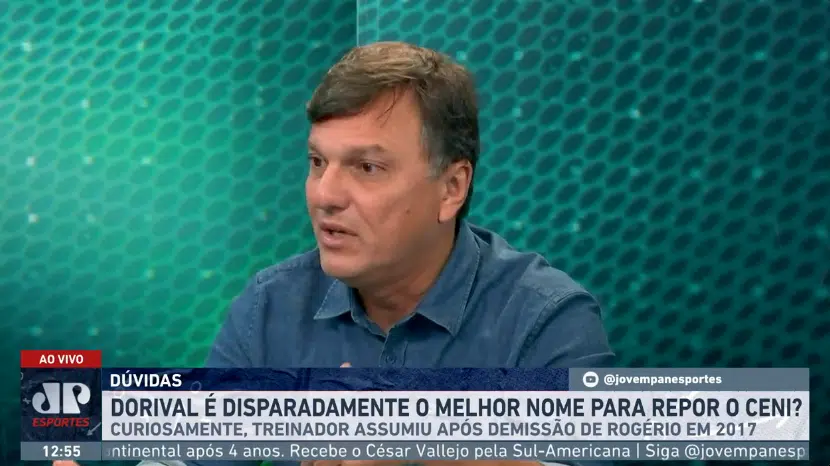 Mauro Cezar analisa contratação de Dorival Júnior: "Tem semelhanças com o Rogério Ceni"