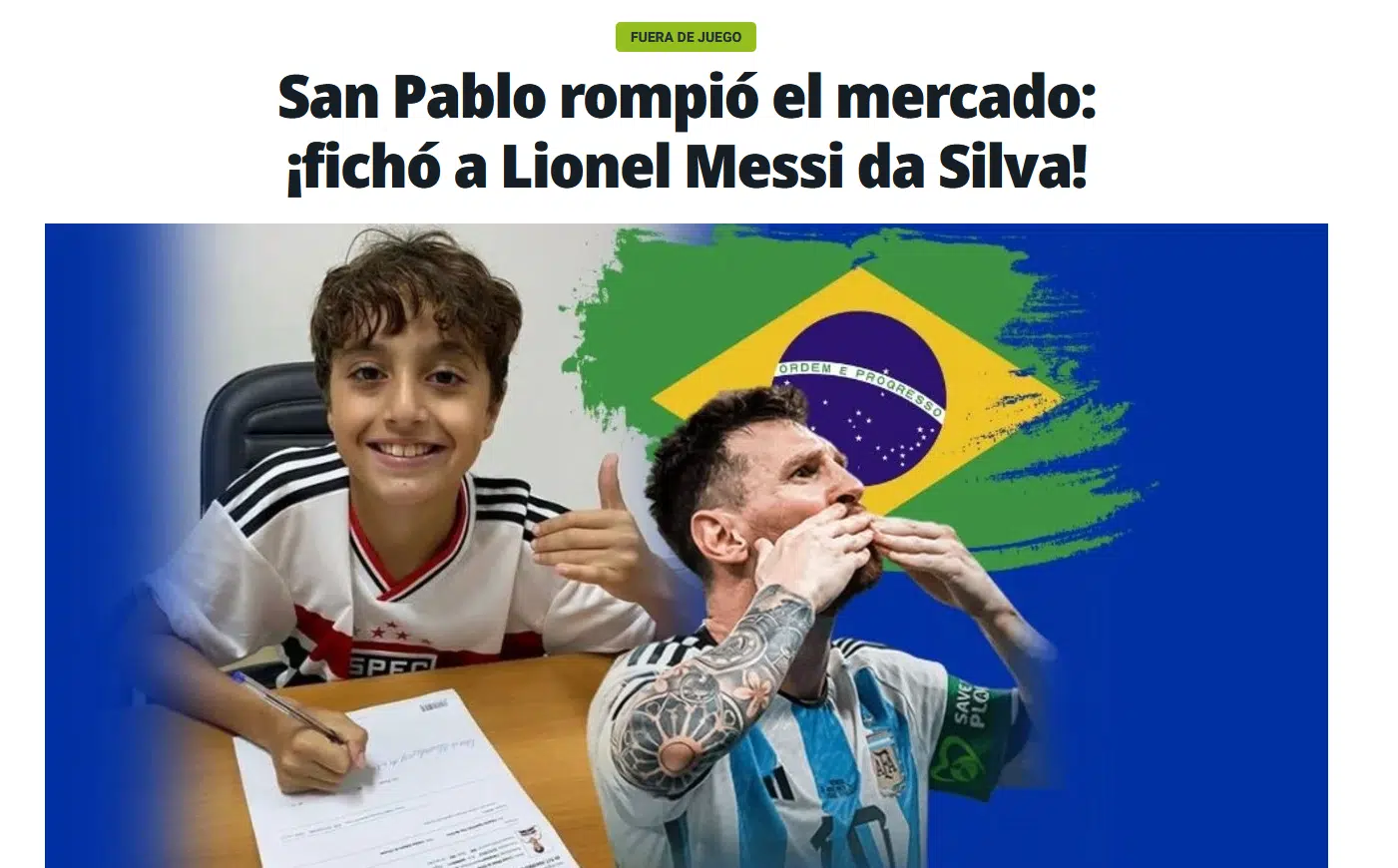 Messi do Tricolor é destaque na imprensa internacional