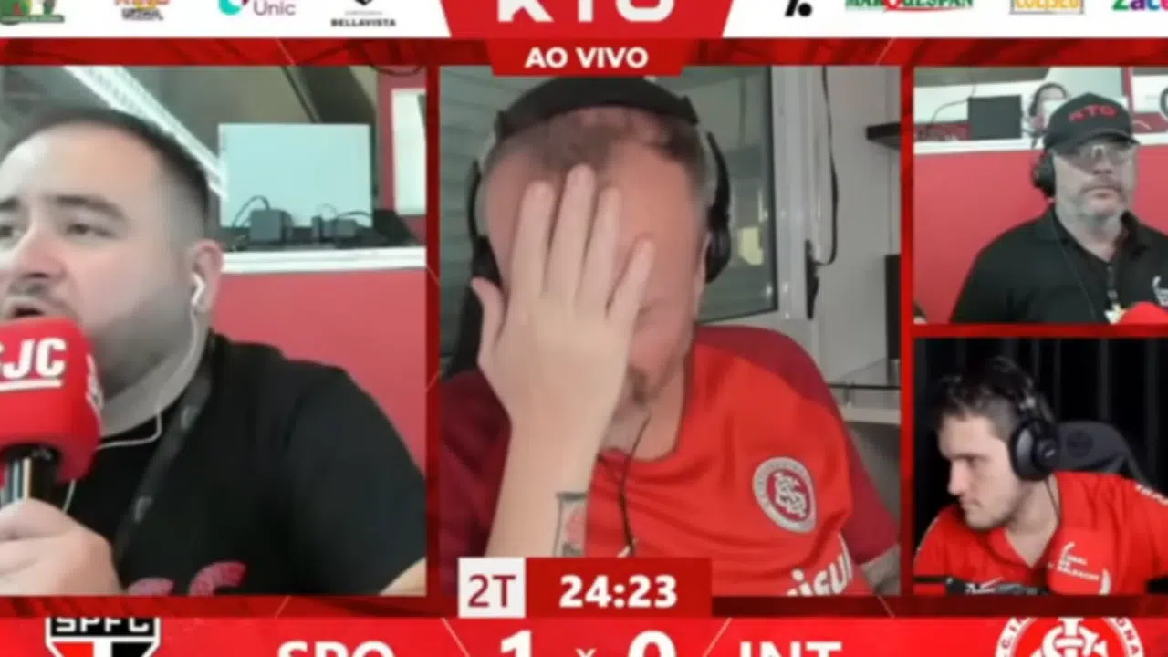 Veja a reação dos torcedores do Internacional na derrota para o São Paulo no Morumbi