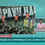 Jornalistas discutem ao vivo sobre cartão amarelo recebido por Luciano no Majestoso