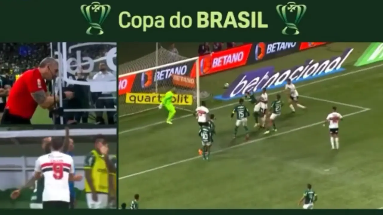 Torcida do São Paulo reclama de gol anulado contra o Palmeiras; confira