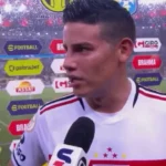 James Rodríguez fala após estreia pelo São Paulo: "Merecíamos a vitória"