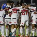 Elenco do São Paulo na vitória contra o RB Bragantino
