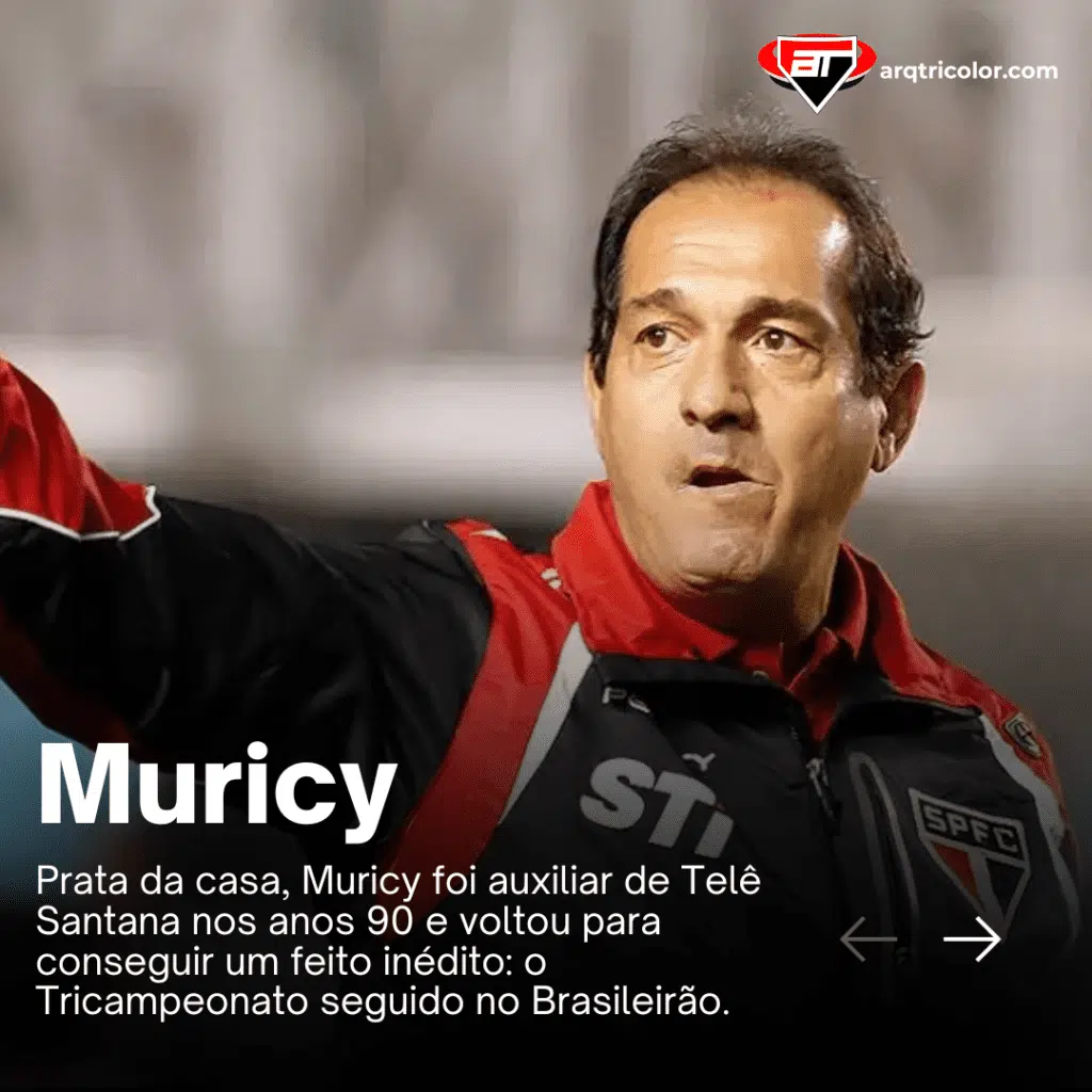 Muricy, tricampeão brasileiro no SPFC