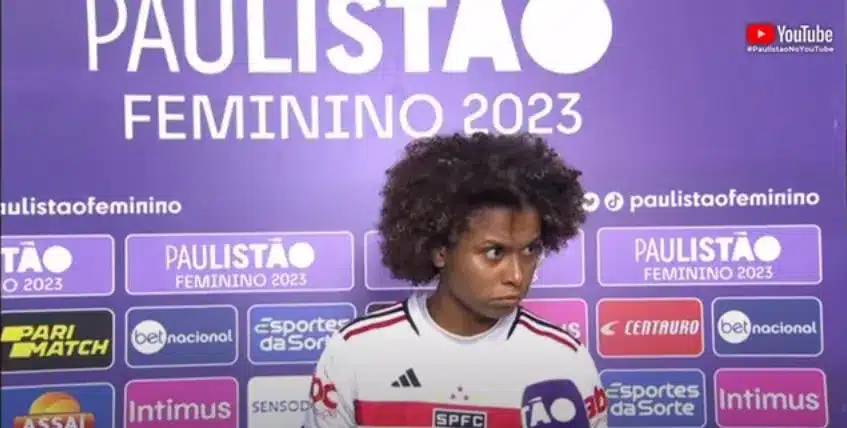 Aline Milene comentou sobre a derrota por 1 a 0 para o Santos.