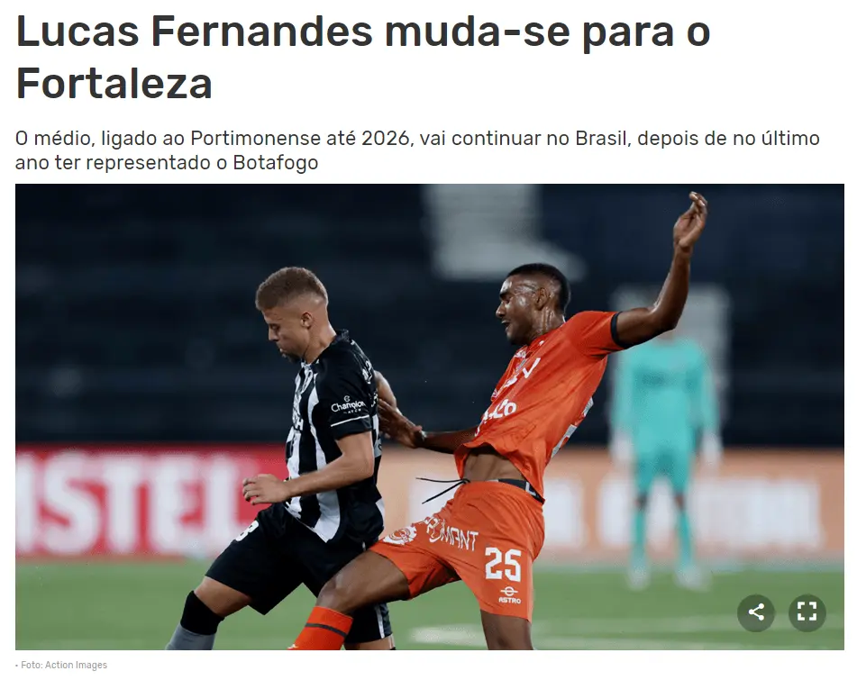 Ex-São Paulo vai atuar no Fortaleza em 2024