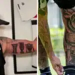 Luciano e Alan Franco fazem tatuagens da taça da Copa do Brasil; confira