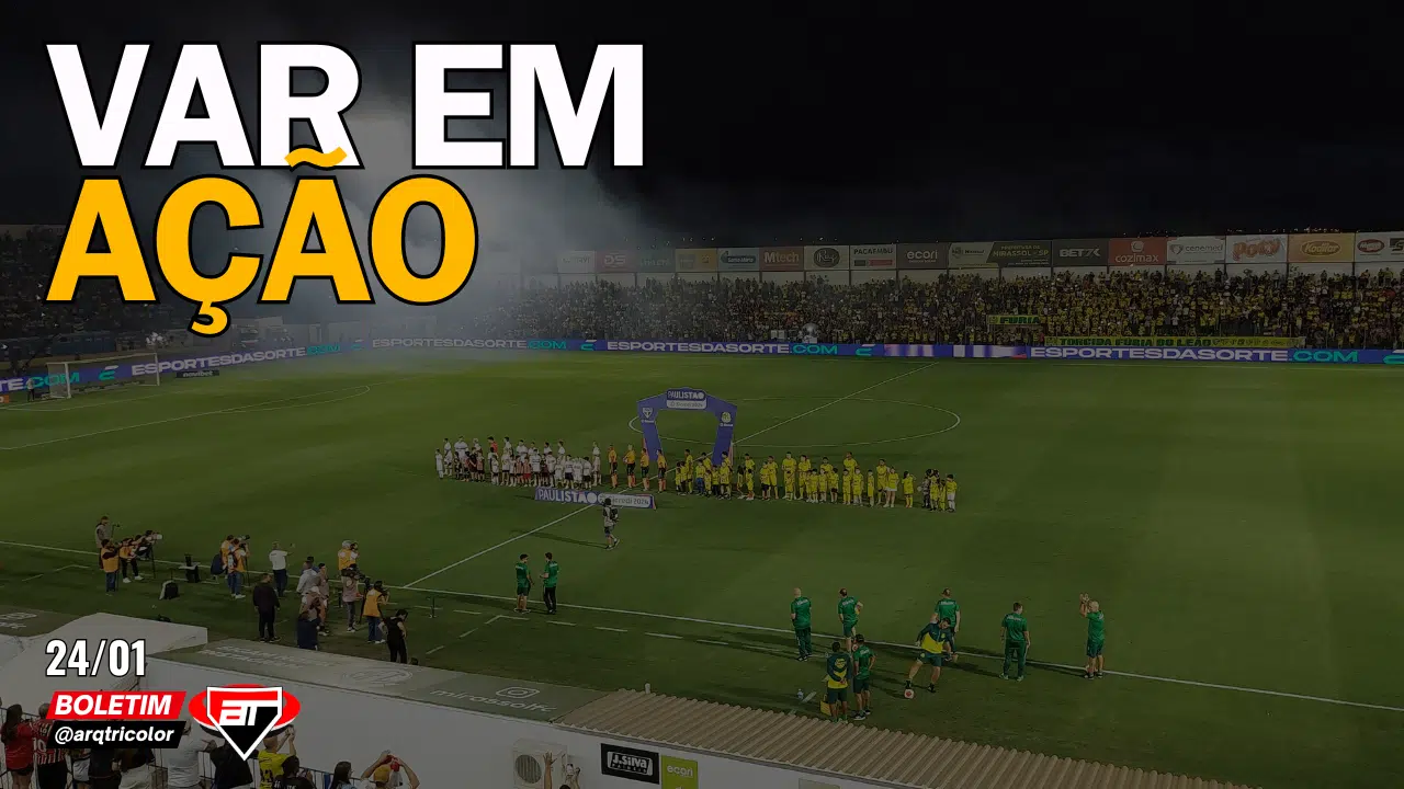 Notícias do São Paulo: VAR em ação: Mirassol 1x1 São Paulo | Boletim Arquibancada Tricolor (24/01)