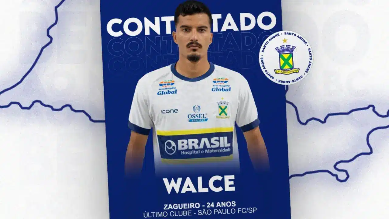 Após fim de contrato com o São Paulo, Walce é anunciado pelo Santo André