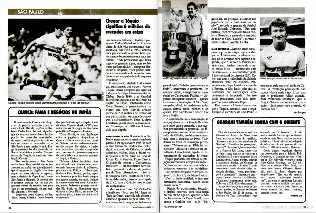 Libertadores 1987 Placar | Arquibancada Tricolor