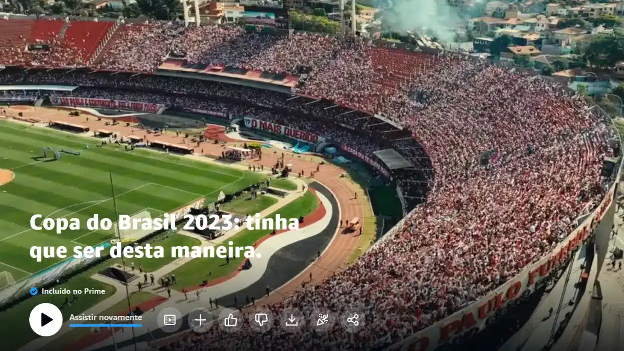 Documentário sobre a conquista do São Paulo da Copa do Brasil é lançado no Prime Video