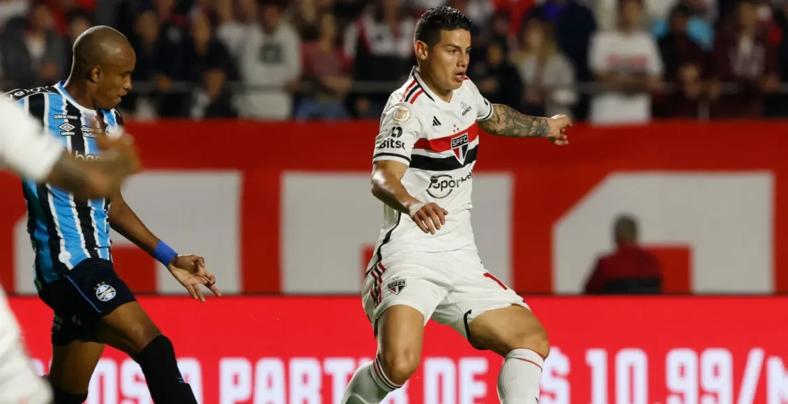 James Rodríguez jogou 676 minutos pelo São Paulo; confira a lista