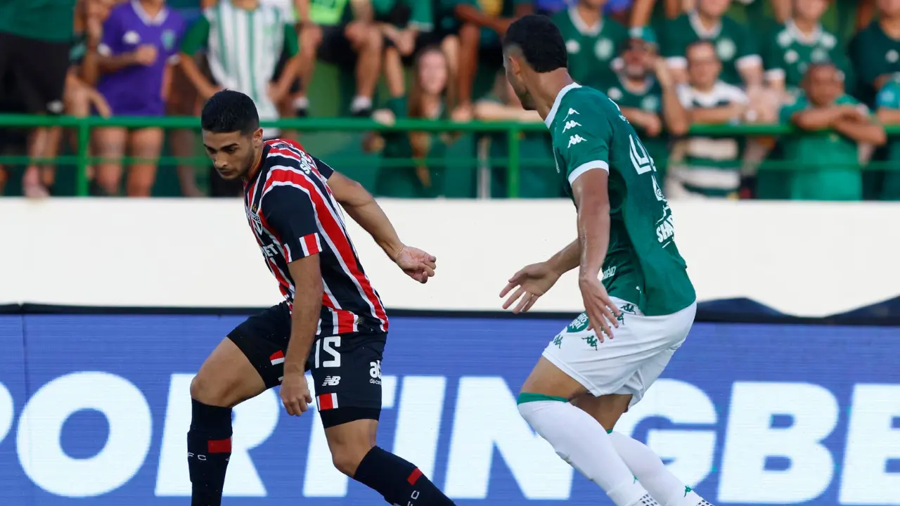São Paulo empata com o Guarani e chega ao quarto jogo seguido sem vitória