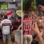 Veja imagens dos torcedores do São Paulo por Belo Horizonte antes da Supercopa
