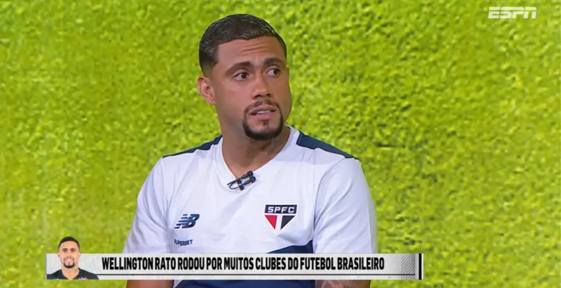 Wellington Rato conta sobre momento difícil no futebol: "Foi o pior ano da minha carreira"