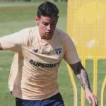 James participa de treinos em preparação do São Paulo para enfrentar o Palmeiras